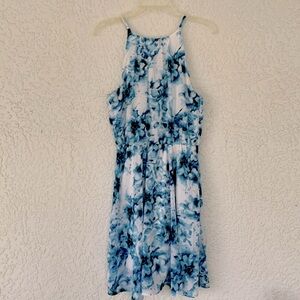 JAPNA FLORAL LIGHTWEIGHT LINED DRESS SIZE M